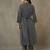 women printed smart office kurta with trousers