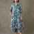women ethnic motifs printed cotton smart office kurta with trousers
