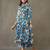 women ethnic motifs printed cotton smart office kurta with trousers