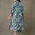 women ethnic motifs printed cotton smart office kurta with trousers