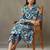 women ethnic motifs printed cotton smart office kurta with trousers