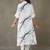women printed smart office kurta with trousers