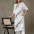 women printed smart office kurta with trousers