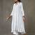 women cotton button-down smart office kurta with trousers