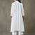 women cotton button-down smart office kurta with trousers