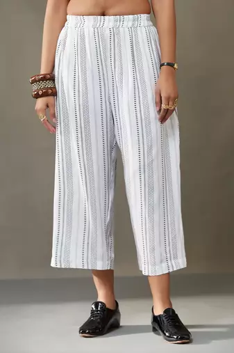 women cotton button-down smart office kurta with trousers