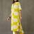 women printed cotton smart office kurta with trousers