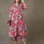 women printed cotton smart office kurta with trousers