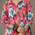 women printed cotton smart office kurta with trousers
