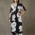 women floral printed smart office kurta with trousers