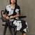 women floral printed smart office kurta with trousers