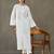 women ethnic motifs printed cotton smart office kurta with trousers