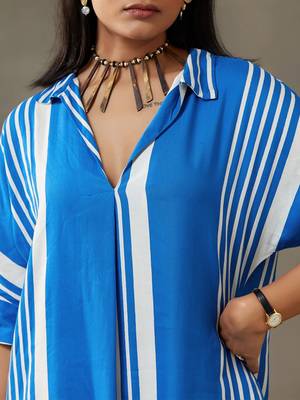 women printed smart office kurta with trousers 2