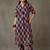 women floral printed cotton smart office kurta with trousers