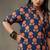 women floral printed cotton smart office kurta with trousers
