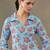 women floral printed cotton structured work kurta with palazzos