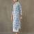 women floral printed cotton structured work kurta with palazzos