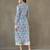 women floral printed cotton structured work kurta with palazzos