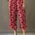 women floral printed cotton button-down smart office kurta with trousers