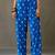 women printed structured work kurta with palazzos
