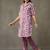 women ethnic motifs printed cotton smart office kurta with trousers
