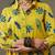 women floral printed cotton smart office kurta with trousers