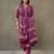 women ethnic motifs printed cotton sleek work smart office kurta with trousers & dupatta