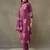 women ethnic motifs printed cotton sleek work smart office kurta with trousers & dupatta