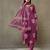 women ethnic motifs printed cotton sleek work smart office kurta with trousers & dupatta