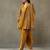 women ethnic motifs printed cotton sleek work smart office kurta with trousers & dupatta