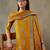 women ethnic motifs printed cotton sleek work smart office kurta with trousers & dupatta
