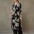 women floral printed cotton smart office kurta with trousers