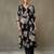 women floral printed cotton smart office kurta with trousers