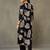 women floral printed cotton smart office kurta with trousers