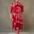 women floral printed cotton sleek work smart office kurta with trousers & dupatta