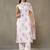 women ethnic motifs printed cotton sleek work smart office kurta with trousers & dupatta