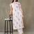 women ethnic motifs printed cotton sleek work smart office kurta with trousers & dupatta