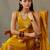 women floral printed cotton structured work kurta with palazzos & dupatta