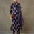 women ethnic motifs printed cotton sleek work smart office kurta with trousers & dupatta