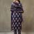 women ethnic motifs printed cotton sleek work smart office kurta with trousers & dupatta