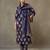 women ethnic motifs printed cotton sleek work smart office kurta with trousers & dupatta