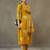 women floral printed cotton sleek work smart office kurta with trousers & dupatta