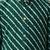 Boy's green rayon striped thigh length kurta and dhoti set