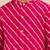 Boy's pink rayon striped thigh length kurta and dhoti set