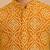 Boy's mustard rayon bandhni thigh length kurta and dhoti set