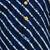 Boy's navy blue rayon striped thigh length kurta and dhoti set