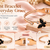 Rose gold butterfly bangle bracelet with black enamel & crystal