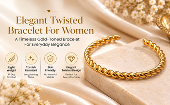 Gold twisted rope cuff bracelet for women, open bangle 2