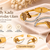 Gold-tone butterfly bangle bracelet with crystal embellishments