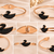 Black swan crystal bangle bracelet in rose gold tone